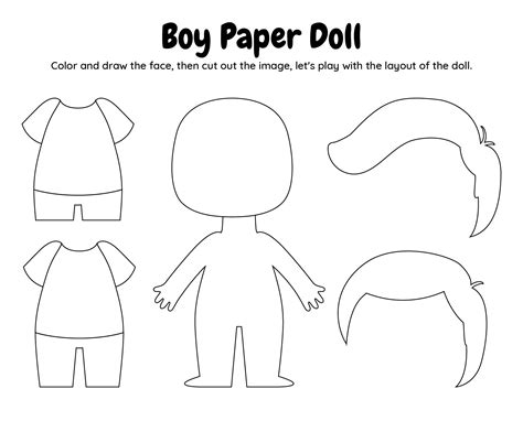 Printable Paper Doll Templates