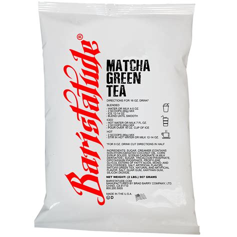 Baristatude Matcha Green Tea - Made with Japanese Matcha