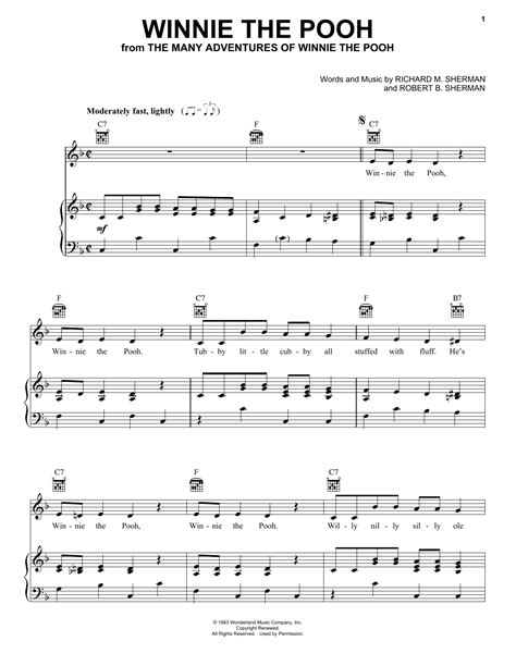 Winnie The Pooh | Sheet Music Direct