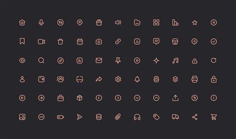 Minimalistic icon set | Figma