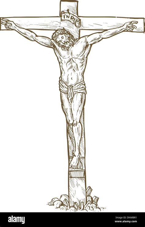 Jesus On The Cross Drawing