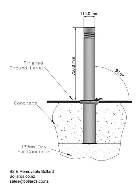 B2e Removable Bollard - Stainless Steel — Bollards NZ