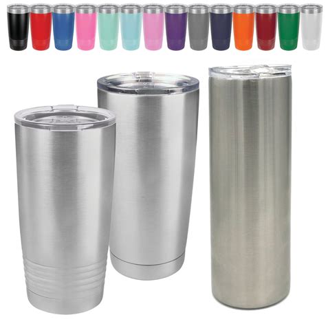 20 oz Blank Stainless Steel Tumblers Insulated Metal Cups and Wine Glasses – Bulk Tumblers