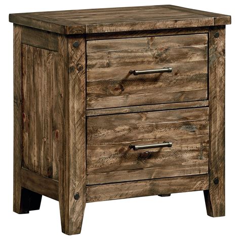 Standard Furniture Nelson 92507 Rustic Nightstand | Great American Home Store | Night Stands