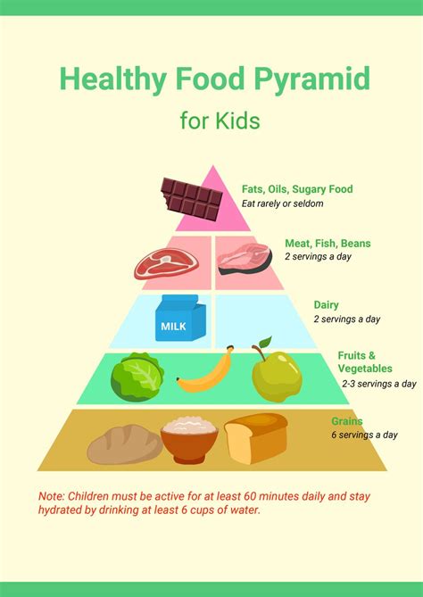 Download Healthy Food Pyramid Educational Chart For Free – NBKomputer