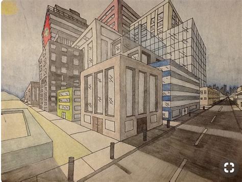 Pencils 'n Paintbrushes: Two Point Perspective City