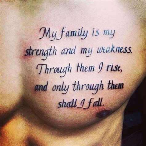 Family Quotes And Sayings Tattoos