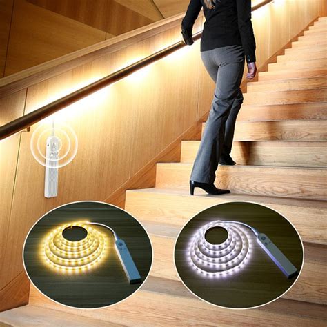 DC 5V Wireless Motion sensor Kitchen LED Night light Bed Cabinet Stairs PIR Sensor Detector ...