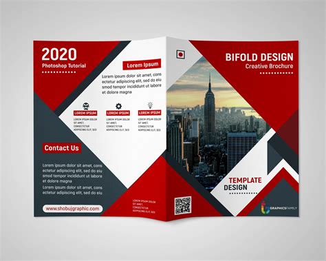 Bi Fold Brochure Illustrator Template