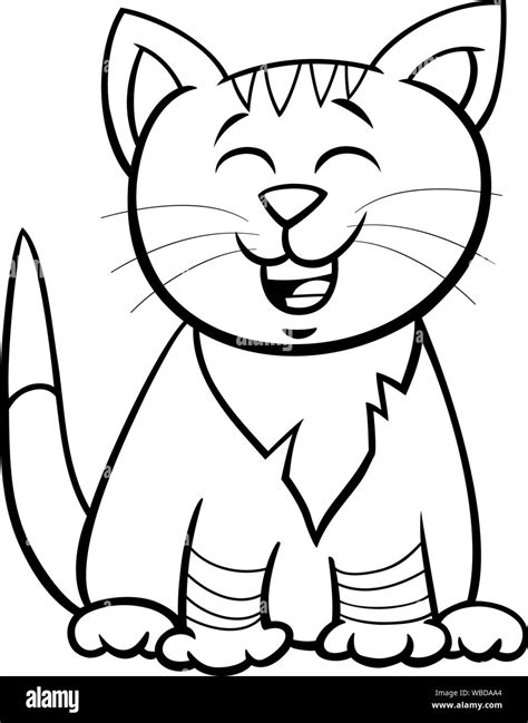 Clipart Cartoon Characters Black And White Cat