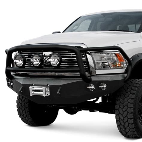 Road Armor® - Dodge Ram 2015-2016 Stealth Series Full Width Front Winch HD Bumper with Lonestar ...