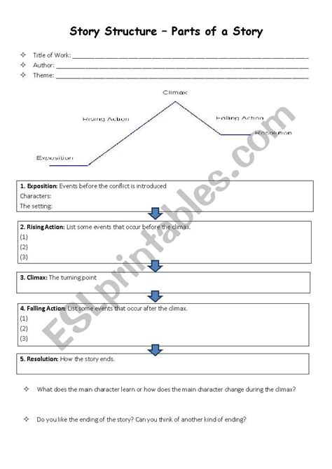 Rising Action Worksheet 6th Grade