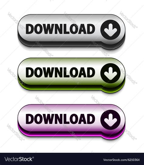 Download icon button Royalty Free Vector Image