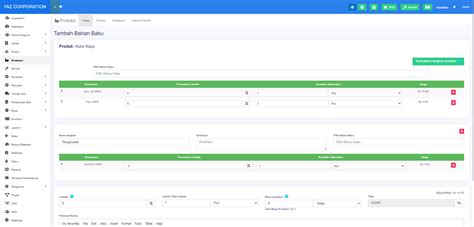Produksi & Bahan Baku – YAZCORP.id