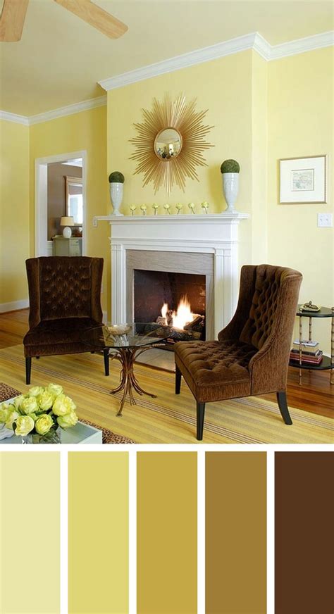 11 Cozy Living Room Color Schemes To Make Color Harmony In Your Living Room | Yellow living room ...