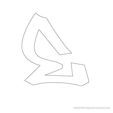 graffiti fonts stencil patterns free and printable for graffiti stenciling art - free printable ...