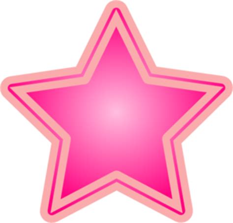 Pink Star Clip Art at Clker.com - vector clip art online, royalty free & public domain