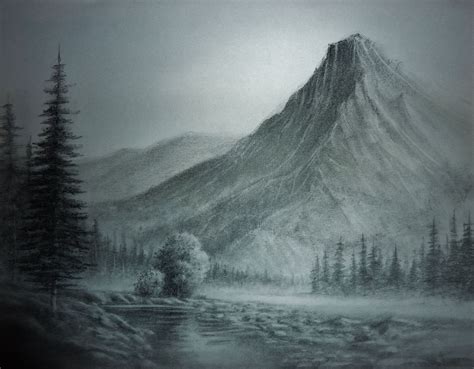 32+ Pencil Sketch Mountains Gif