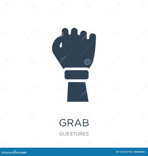 Grab Icon in Trendy Design Style. Grab Icon Isolated on White Background Stock Vector ...