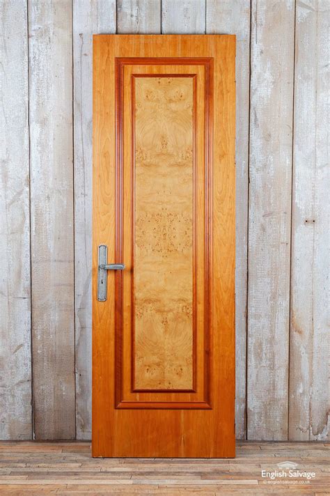 Tall single panel maple veneer doors