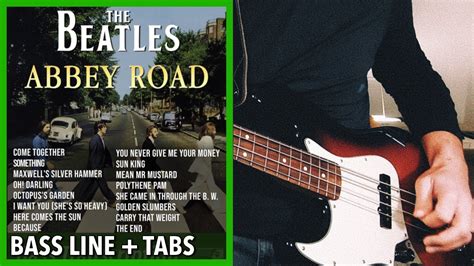 All Abbey Road songs in a single video /// BASS LINE [Play Along Tabs] - YouTube