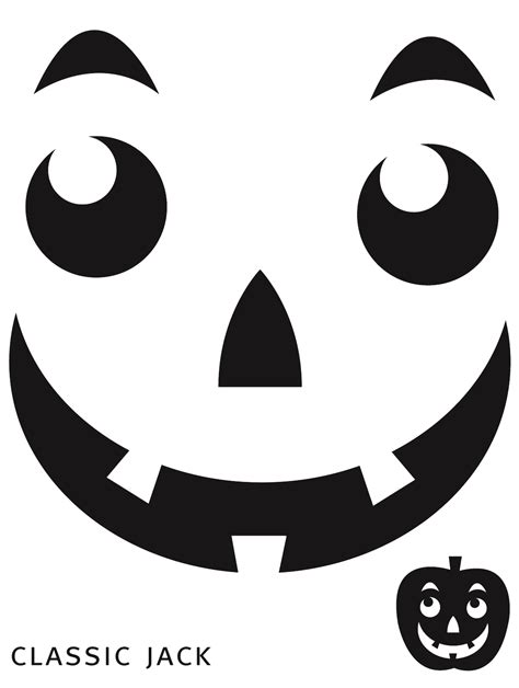 Pumpkin Face Stencils Free Printable