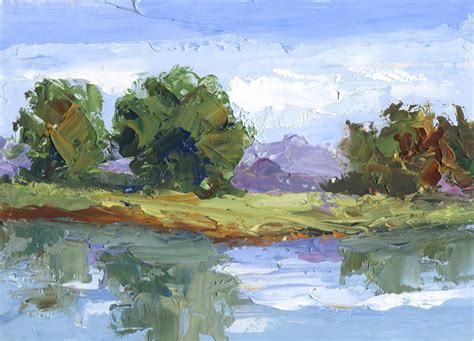 TOM BROWN FINE ART: PALETTE KNIFE LANDSCAPE PAINTING BY TOM BROWN