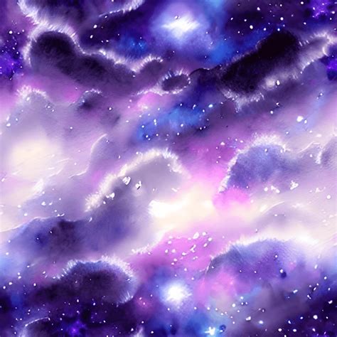 Fantasy Galaxy Black Purple Blue Watercolor Thomas Kinkade Ethereal Stars Charlie Bowater Gold ...