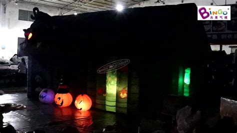 Custom Inflatable Haunted House Maze With Led Lights For Halloween Decoration Giant 6x2.8x3.26 ...