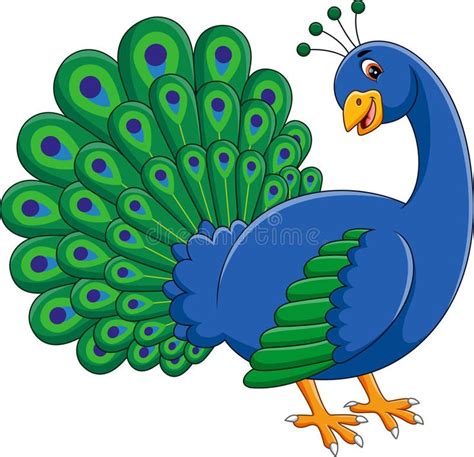 Cute peacock. Illustration of Cute peacock cartoon , #spon, #peacock, #Cute, #cartoon, #Illustra ...