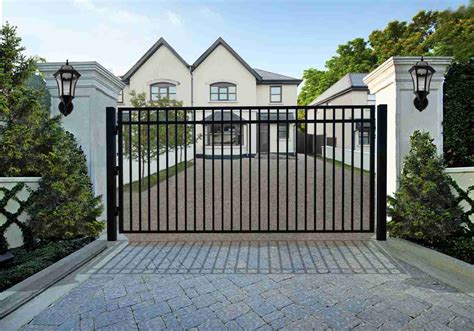 Single Swing Driveway Steel Gate – Madrid Style - DMV Gates & Security