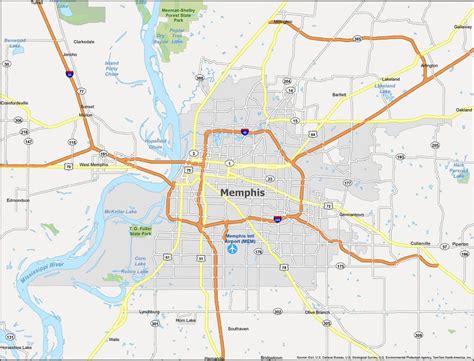 Map of Memphis [Tennessee] - GIS Geography