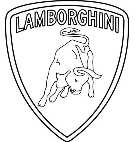 Lamborghini Huracan Logo Coloring Pages