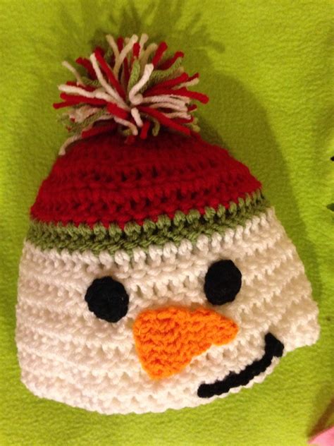 Crochet Snowman Hat | Etsy