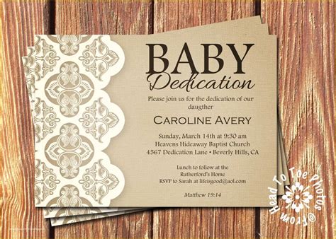 57 Baby Dedication Invitations Free Template | Heritagechristiancollege