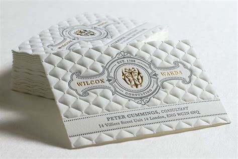 Embossed Business Cards