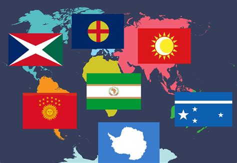 Flags of the Continents of Planet Earth : vexillology