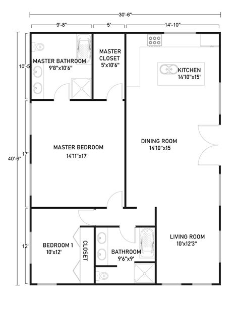 30 x 40 barndominium floor plans - Delinda Trudeau