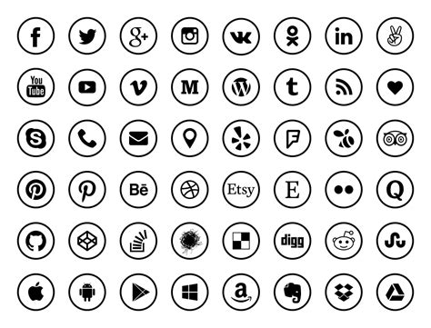 Social Media Icons Vector Png at GetDrawings | Free download