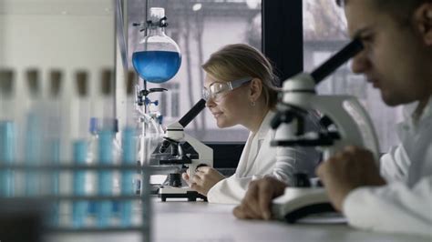 Female Researcher Conducting Experiment In Stock Footage SBV-319154154 - Storyblocks