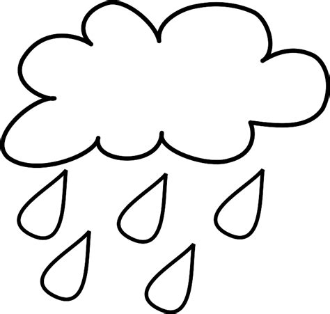 Raining Cloud Outlne clip art | Clipart Panda - Free Clipart Images