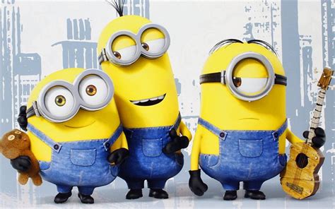 Descargar fondos de pantalla Mignons, Bob Stewart, Kevin, amigos, Nueva York | Cute minions ...