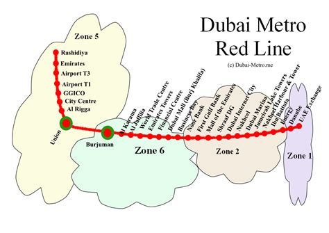 Dubai Metro Map