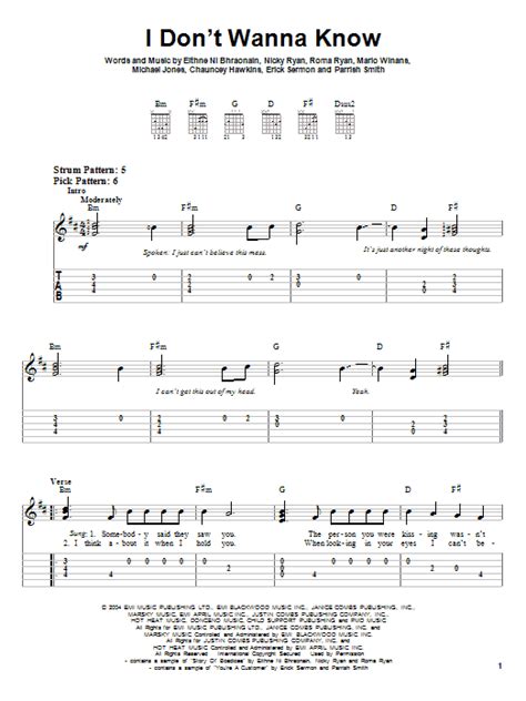 I Don't Wanna Know by Mario Winans - Easy Guitar Tab - Guitar Instructor