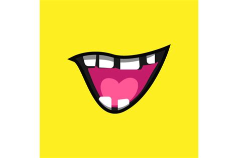 Illustration of Cartoon Mouth Expression Graphic by Muhammad Rizky Klinsman · Creative Fabrica