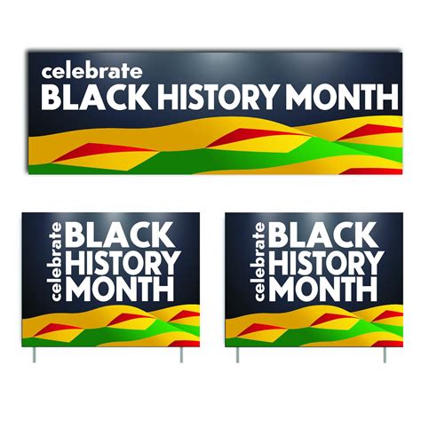 Celebrate Black History Month Banner & 2 Yard Signs Set - Etsy