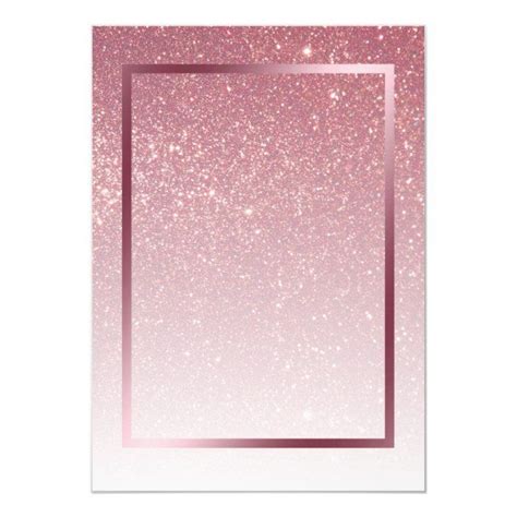 Pink Glitter Girly Glamorous Birthday Party Invitation | Zazzle | Pink glitter background, Pink ...