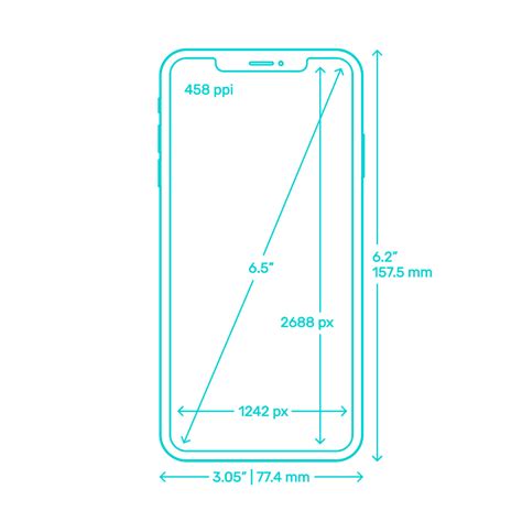 Apple iPhone XS Max Dimensions & Drawings | Dimensions.Guide