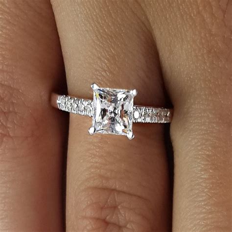 2 Carat Princess Cut Diamond Engagement Ring | Ara Diamonds