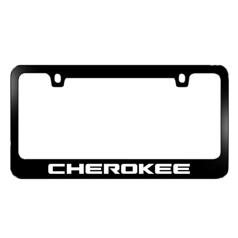 Jeep Cherokee Black Metal License Plate Frame - Car Beyond Store